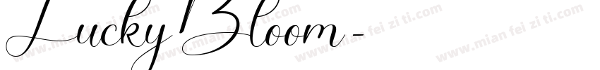 Lucky Bloom字体转换